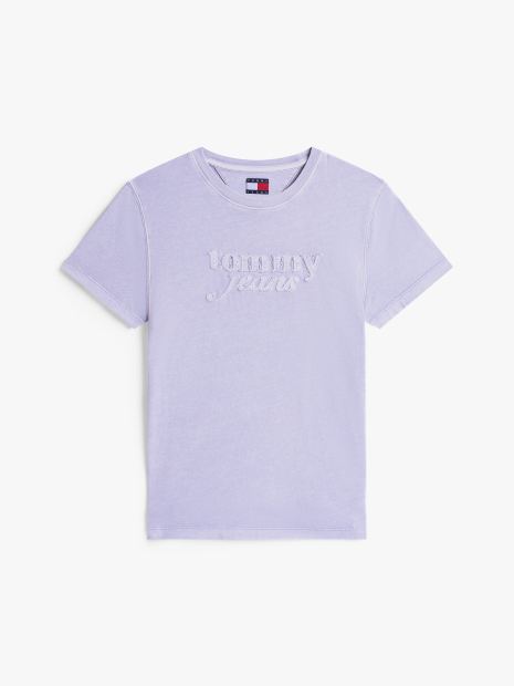 Футболка Tommy Hilfiger з логотипом 1161210646 (бузковий M)