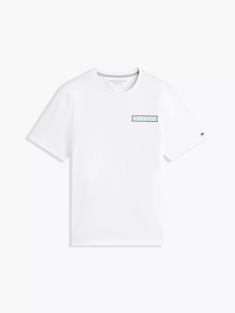 Чоловічі футболки Tommy Hilfiger з принтом ззаду 1161251425 (Білий XXL)