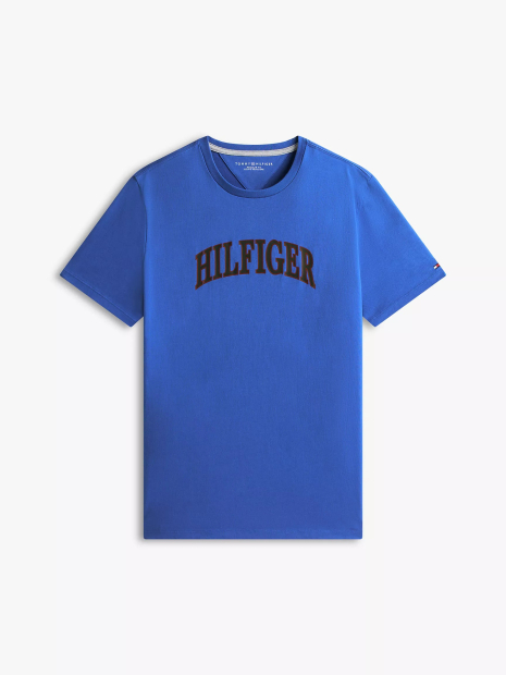 Мужская футболка Tommy Hilfiger с логотипом 1161363249 (Синий M)