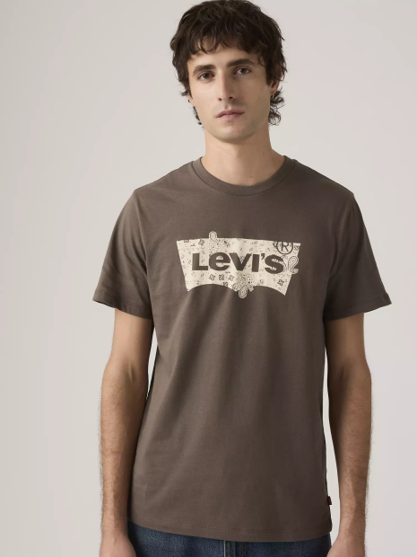 Футболка Levi's з логотипом 1161364589 (Коричневий XS)