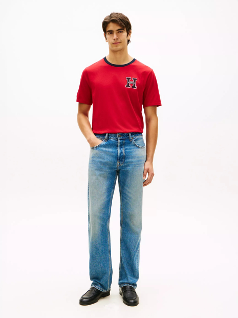 Чоловічі футболки з логотипом Tommy Hilfiger 1161365802 (Червоний M)