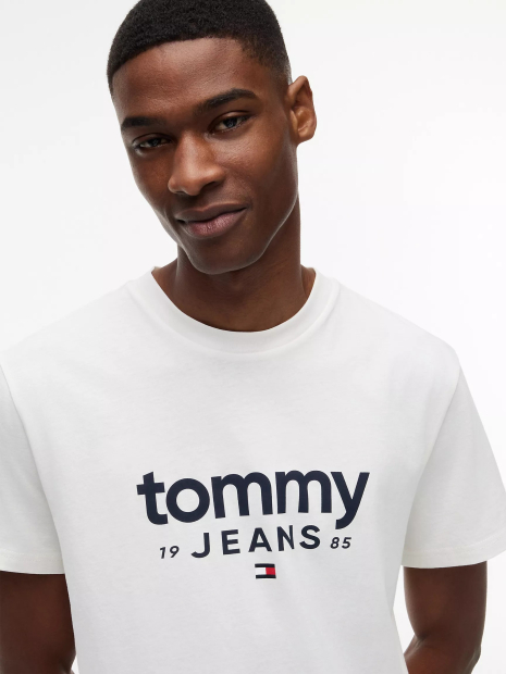 Мужская футболка Tommy Hilfiger с логотипом 1161366256 (Молочный M)