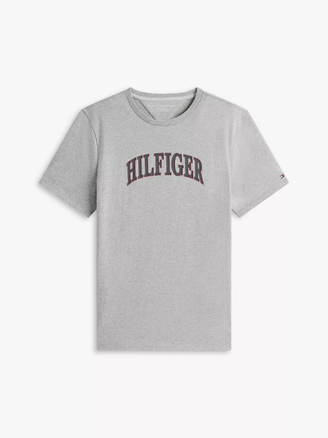 Мужская футболка Tommy Hilfiger с логотипом 1161368306 (Серый M)