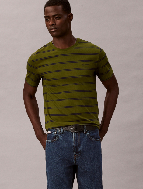 Мужская футболка Calvin Klein с логотипом 1161399613 (Зеленый M)