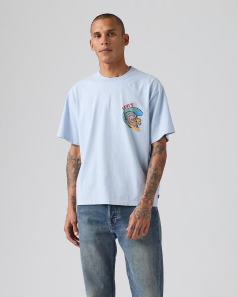 Мужская футболка Levi's 1161443668 (Голубой L)