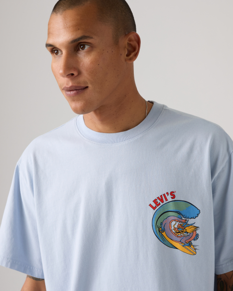 Мужская футболка Levi's 1161443668 (Голубой L)