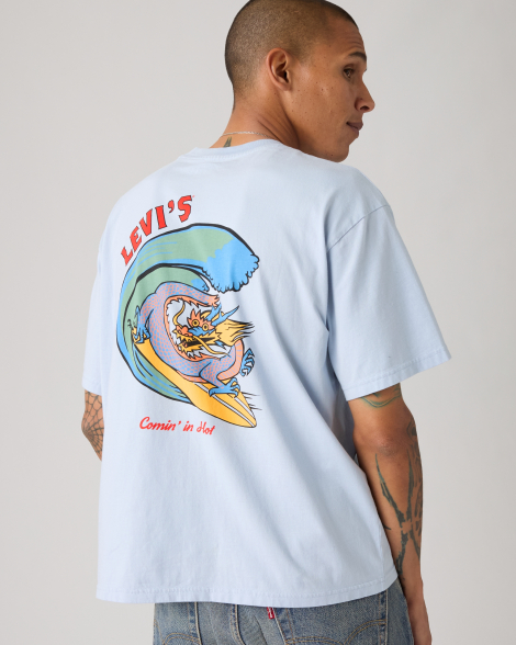 Мужская футболка Levi's 1161443668 (Голубой L)