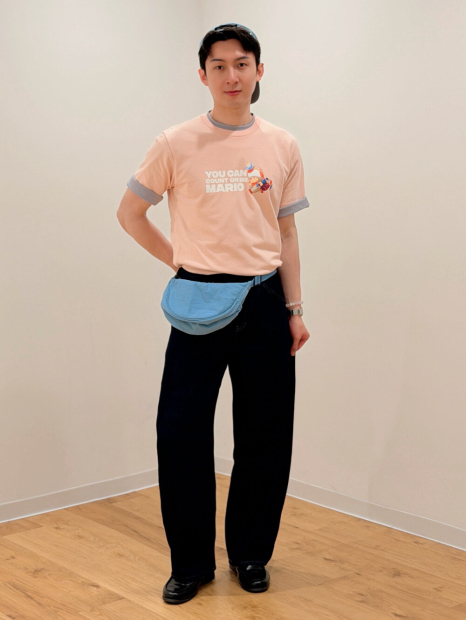Футболка UNIQLO с принтом The Super Mario Galaxy 1161460405 (Розовый L)