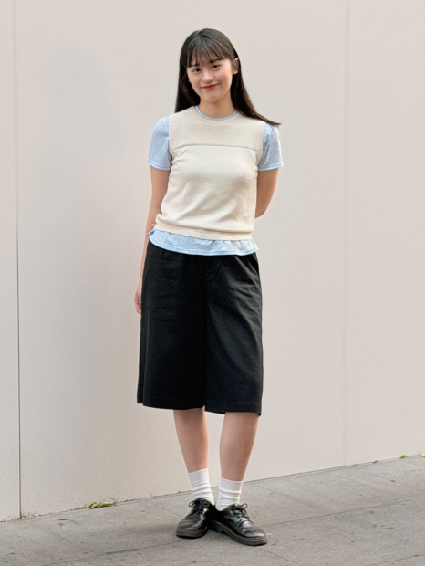 Женская льняная футболка UNIQLO 1161465537 (Голубой XL)