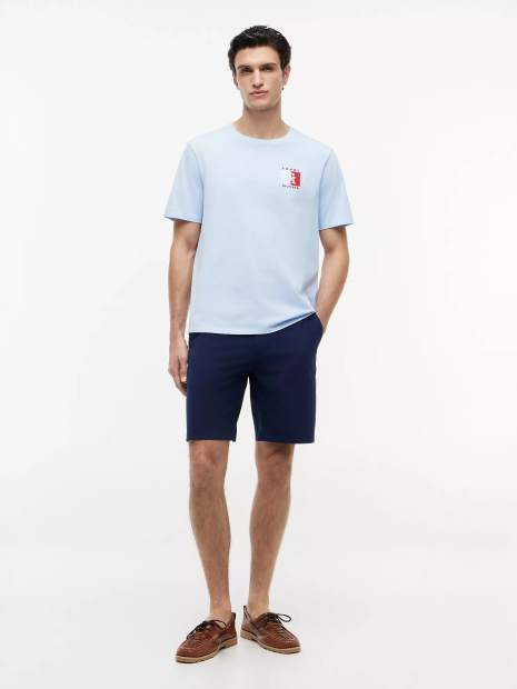 Мужская футболка Tommy Hilfiger 1161468135 (Голубой XL)