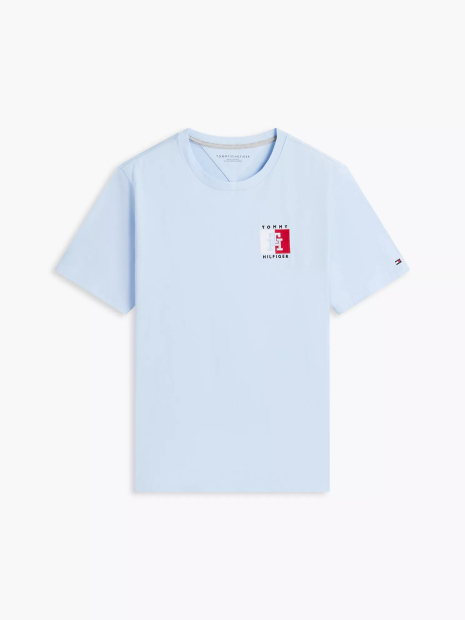 Мужская футболка Tommy Hilfiger 1161468135 (Голубой XL)
