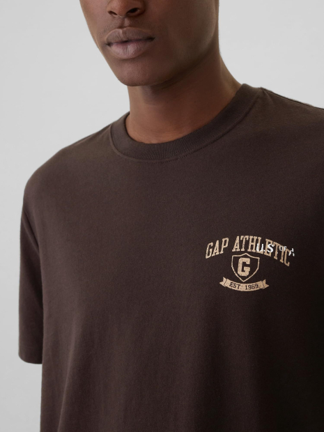 Мужская футболка GAP с логотипом 1161492458 (Коричневый XXL)