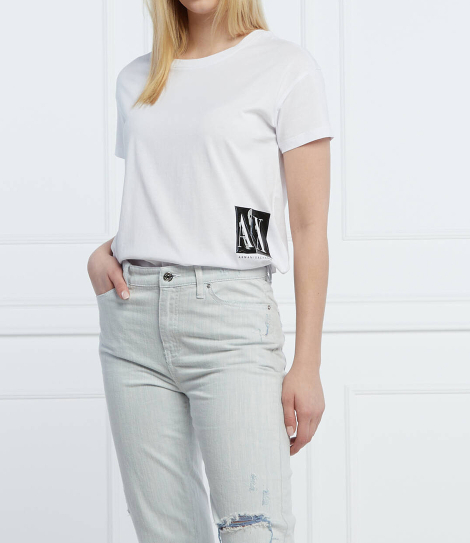 Женская футболка Armani Exchange с логотипом 1161509728 (Белый S)