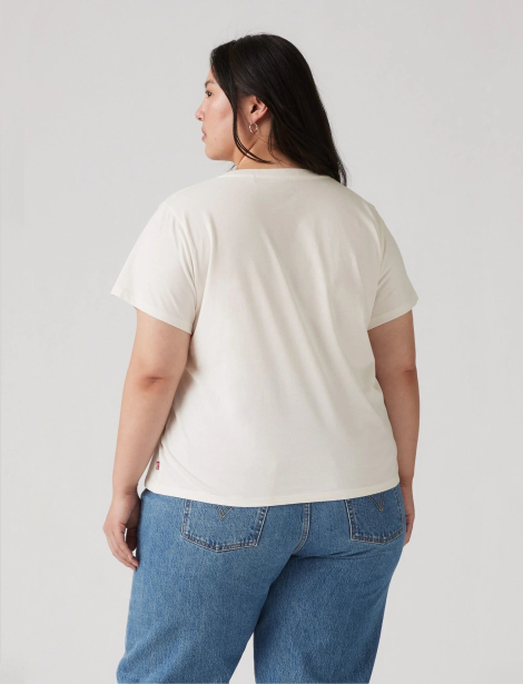 Женская футболка Levi's с принтом 1161544797 (Молочный 1X)