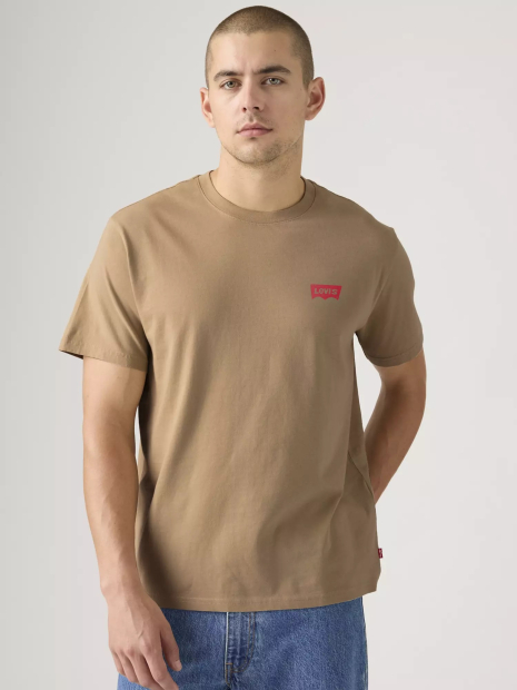 Мужская футболка Levi's с принтом 1161547540 (Коричневый L)