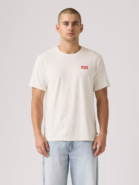 Мужская футболка Levi's с принтом 1161548656 (Молочный M)