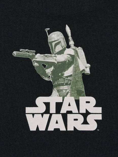 Футболка UNIQLO Star Wars з принтом 1161550572 (Чорний L)