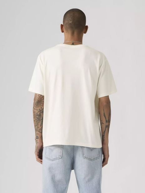 Футболка мужская Levi's с логотипом и принтом 1161664077 (Белый M)