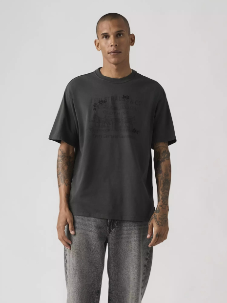 Жіноча футболка Levi's з принтом 1161590802 (Сірий S)