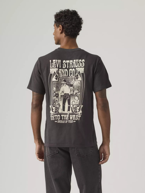 Жіноча футболка Levi's з принтом 1161598940 (Сірий L)