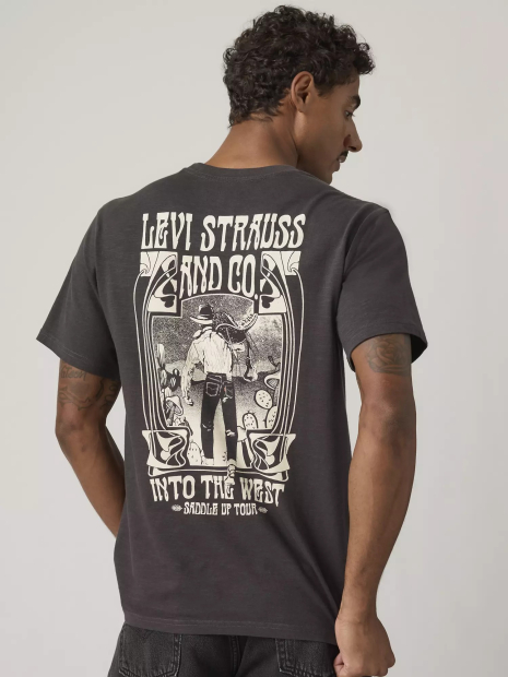 Жіноча футболка Levi's з принтом 1161598940 (Сірий L)