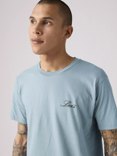 Футболка чоловіча Levi's з принтом 1161600850 (Блакитний M)