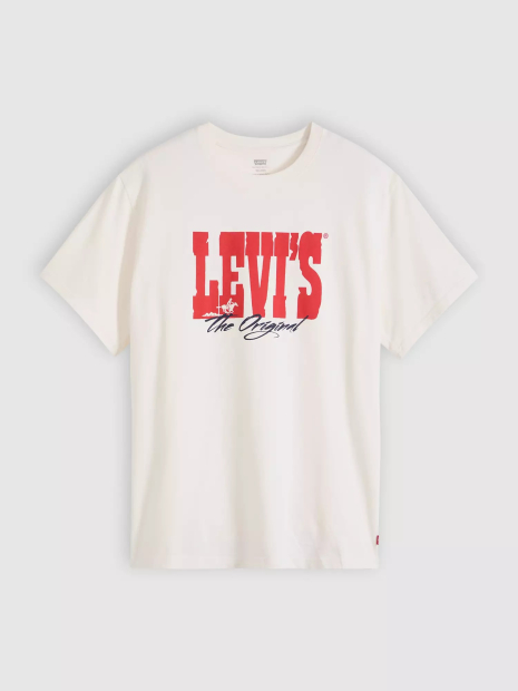 Чоловічі футболки з логотипом Levi's 1161602273 (Молочний XL)