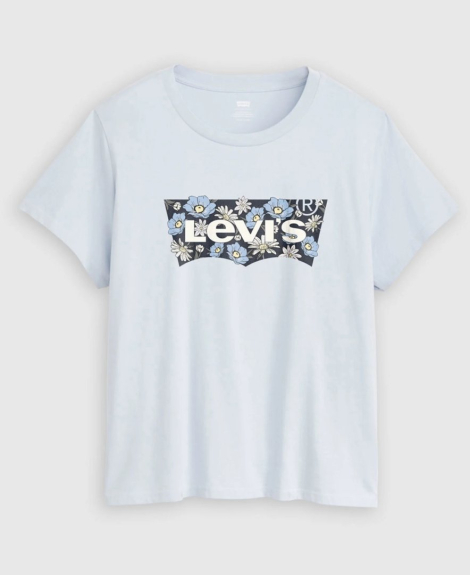 Женская футболка Levi's с принтом 1161630575 (Голубой 2X)