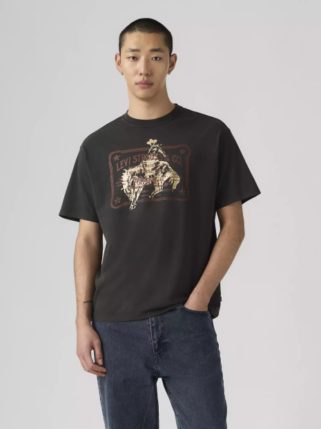 Футболка Levi's з принтом 1161652088 (Чорний M)