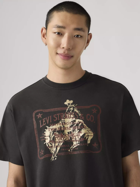 Футболка Levi's з принтом 1161652088 (Чорний M)