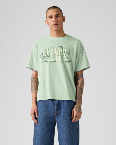 Футболка чоловіча Levi's з принтом 1161674450 (Зелений XL)