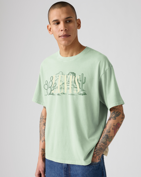 Футболка чоловіча Levi's з принтом 1161674450 (Зелений XL)