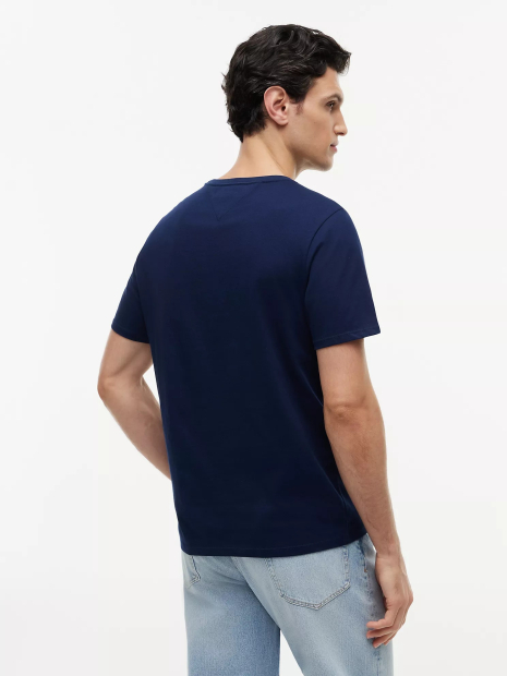 Мужская футболка Tommy Hilfiger с логотипом 1161666666 (Синий M)