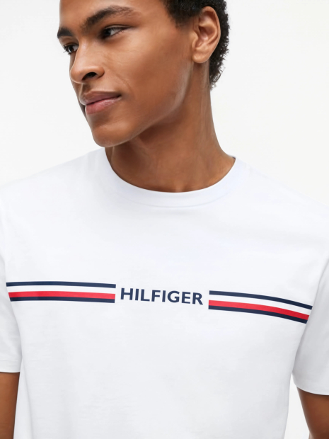 Мужская футболка Tommy Hilfiger с логотипом 1161705568 (Белый XXL)