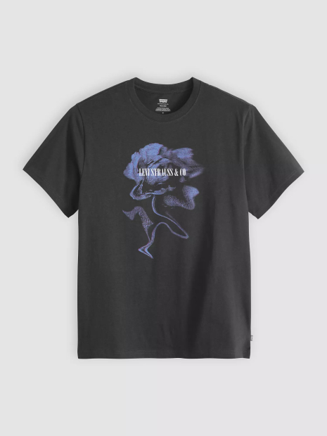 Футболка Levi's с принтом 1161813506 (Черный M)