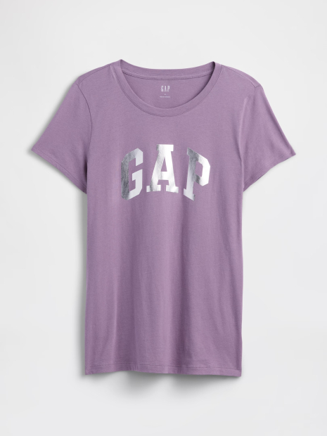 Женская футболка GAP с логотипом 1161897438 (Сиреневый XL)