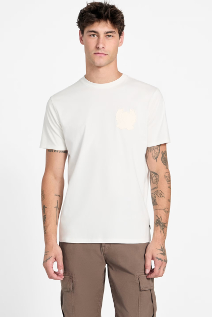 Мужская футболка Guess с логотипом 1161933608 (Молочный M)