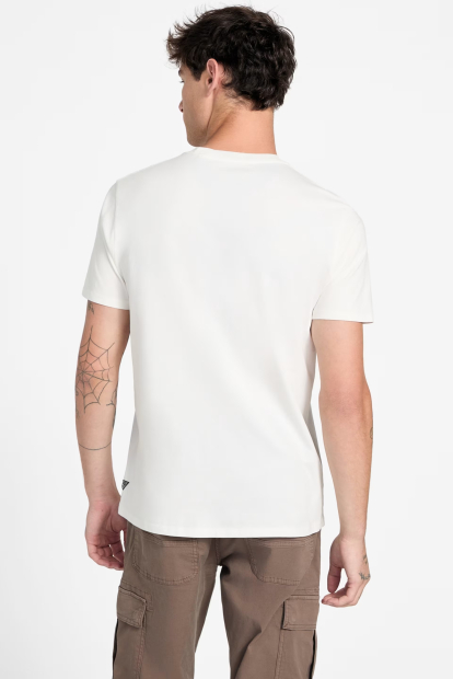 Мужская футболка Guess с логотипом 1161933608 (Молочный M)