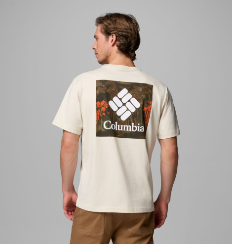 Мужская футболка Columbia с принтом сзади 1161929062 (Молочный L)