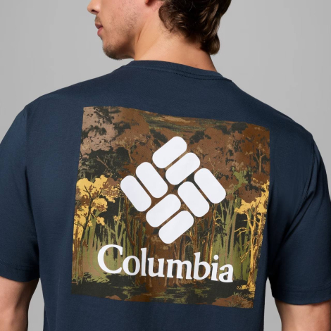 Мужская футболка Columbia с принтом сзади 1161929572 (Синий L)
