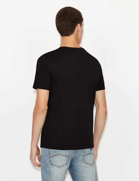 Футболка Armani Exchange з логотипом 1161949357 (Чорний M)