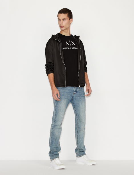Футболка Armani Exchange з логотипом 1161949357 (Чорний M)