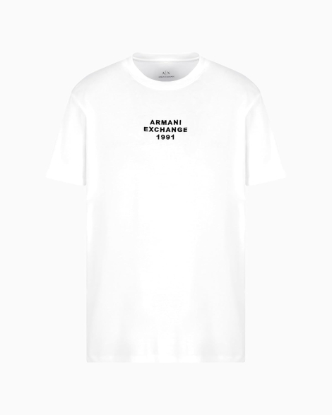 Футболка Armani Exchange с логотипом 1162158836 (Молочный L)