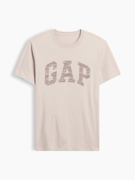Мужская футболка GAP с логотипом 1162203634 (Бежевый XL)