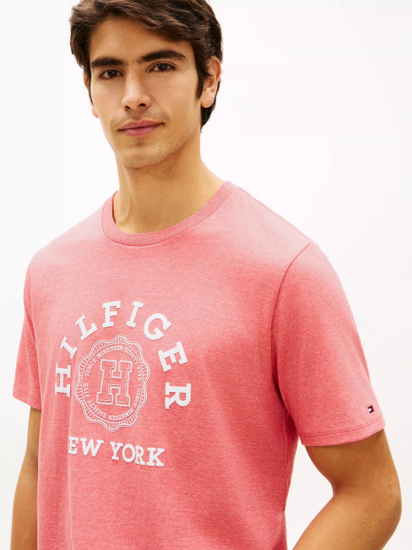 Футболка мужская Tommy Hilfiger с логотипом 1162208140 (Розовый L)