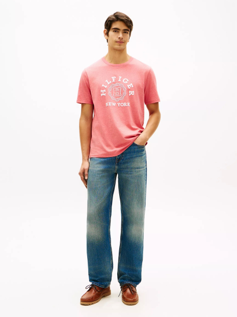 Футболка мужская Tommy Hilfiger с логотипом 1162207850 (Розовый XXL)