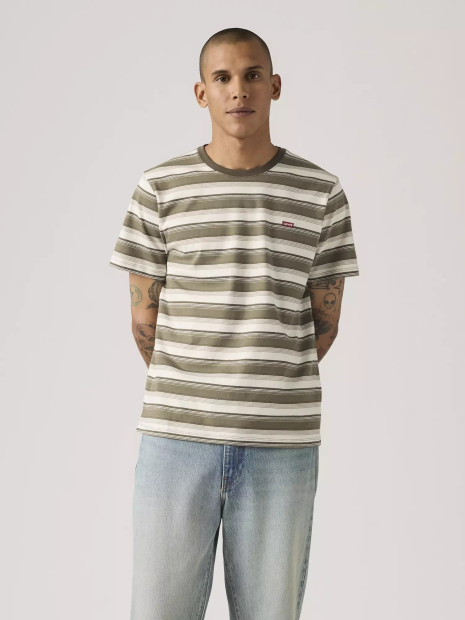Футболка мужская Levi's с логотипом 1162246795 (Коричневый/Молочный L)