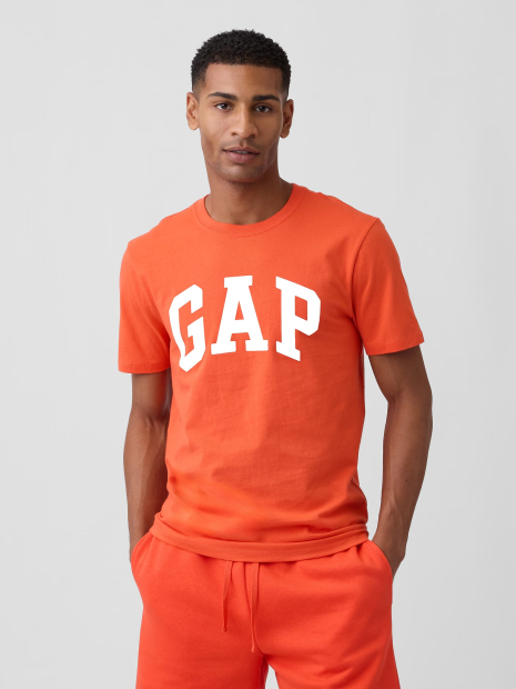 Мужская футболка GAP с логотипом 1162253143 (Оранжевый M)