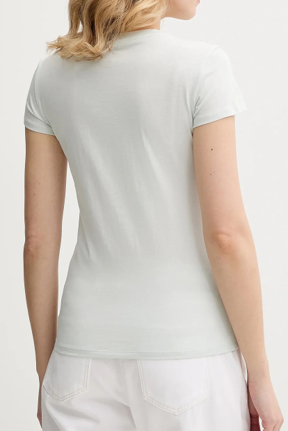 Женская футболка Armani Exchange с логотипом 1162385391 (Бирюзовый L)