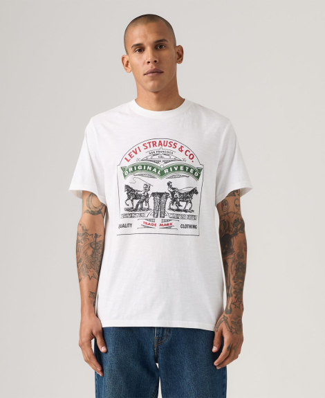 Мужская футболка Levi's с логотипом 1162468883 (Белый M)